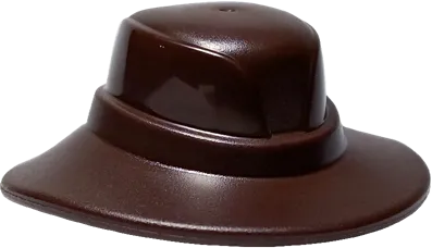 Minifigure, Headgear Hat, Wide Brim with Rear Sag