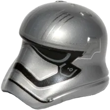 Minifigure, Headgear Helmet SW Stormtrooper Ep. 7 Captain Phasma Rounded Mouth Pattern