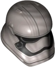 Minifigure, Headgear Helmet SW Stormtrooper Ep. 8 Captain Phasma Pointed Mouth Pattern
