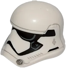 Minifigure, Headgear Helmet SW Stormtrooper Ep. 8 Pointed Mouth Pattern