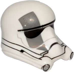 Minifigure, Headgear Helmet SW Walker Driver Ep. 8 with Light Bluish Gray Stripe on the Right Side Pattern