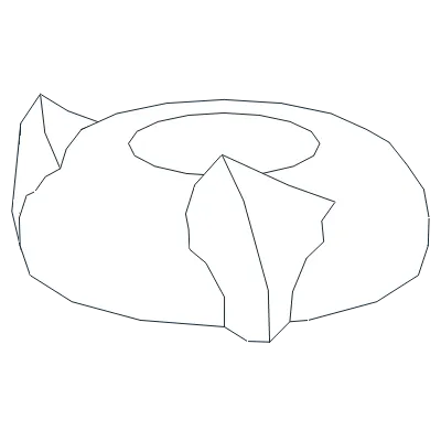 Minifigure, Headgear Head Top with Ears