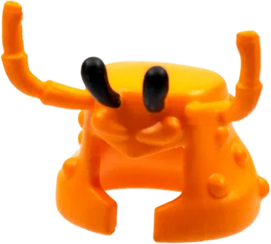 Minifigure, Headgear Mask Lobster Head with Long Antennae and Black Protruding Eyes Pattern