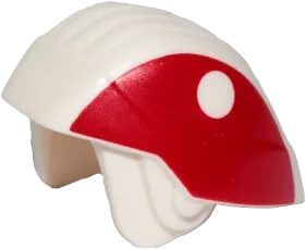 Minifigure, Headgear Helmet SW Rebel Trooper with Red Sides Pattern &#40;Cloud Car Pilot&#41;
