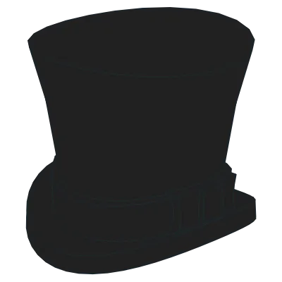 Minifigure, Headgear Hat, Top Hat with Ribbon