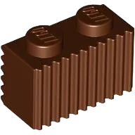 Brick, Modified 1 x 2 with Grille / Fluted Profile
