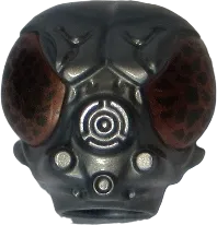 Minifigure, Head, Modified SW Protocol Droid with Breathing Mask with Large Copper and Pearl Dark Gray Speckled Eyes Pattern