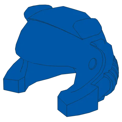 Minifigure, Headgear Helmet with Breathing Apparatus and Headlights