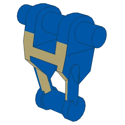 Torso Mechanical, Battle Droid with Tan Insignia Pattern