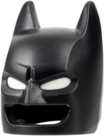 Minifigure, Headgear Mask Batman Cowl with Molded White Eyes Pattern