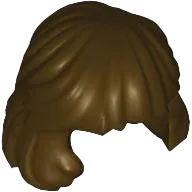 Minifigure, Hair Female Mid-Length Combed Behind Ear