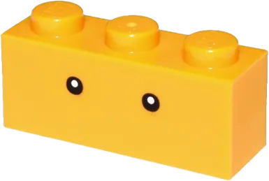 Brick 1 x 3 with Small Black Eyes with White Pupils Pattern &#40;Super Mario Sumo Bro&#41;