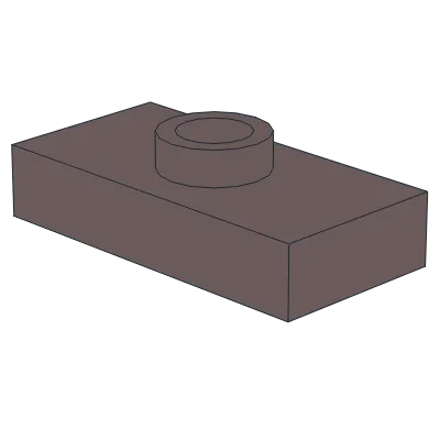 Plate, Modified 1 x 2 with 1 Stud without Groove &#40;Jumper&#41;