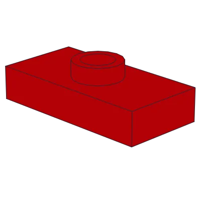 Plate, Modified 1 x 2 with 1 Stud without Groove &#40;Jumper&#41;