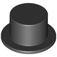 Minifigure, Headgear Hat, Top Hat