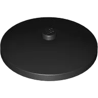Dish 4 x 4 Inverted &#40;Radar&#41; with Solid Stud