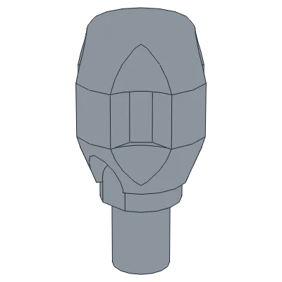 Minifigure, Weapon Larger Blunt Grenade Tip