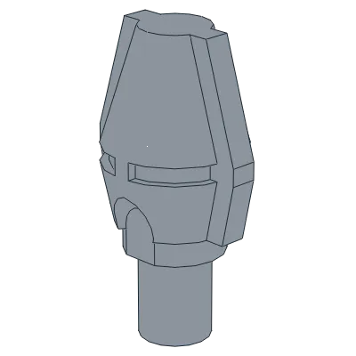Minifigure, Weapon Smaller Tapered Grenade Tip