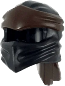 Minifigure, Headgear Ninjago Wrap Type 4 with Molded Dark Brown Headband Pattern