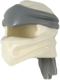Minifigure, Headgear Ninjago Wrap Type 4 with Molded Light Bluish Gray Headband Pattern