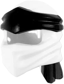 Minifigure, Headgear Ninjago Wrap Type 4 with Molded Black Headband Pattern