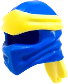 Minifigure, Headgear Ninjago Wrap Type 4 with Molded Bright Light Yellow Headband Pattern