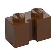 Brick, Modified 1 x 2 with Groove