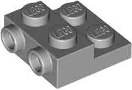 Plate, Modified 2 x 2 x 2/3 with 2 Studs on Side - Hollow Bottom Tube