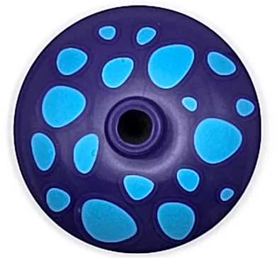 Dish 3 x 3 Inverted &#40;Radar&#41; with Medium Azure Mushroom Spots Pattern