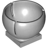Cylinder Hemisphere 3 x 3 Ball Turret Socket with 2 x 2 Base