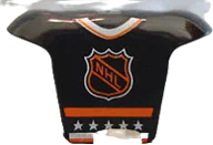 Minifigure Hockey Body Armor with NHL Logo and White Number 7 Pattern