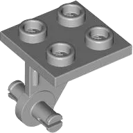 Misc28 Plate, Modified 2 x 2 Thin with Dual Wheels Holder - Split Pins