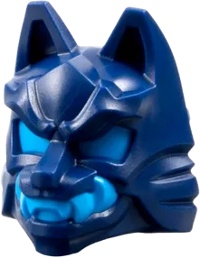 Minifigure, Headgear Mask Wolf with Knot on Back with Molded Dark Azure Eyes, Teeth, and Ninjago Wrap Pattern