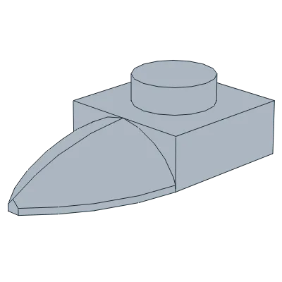 Plate, Modified 1 x 1 with Tooth Horizontal