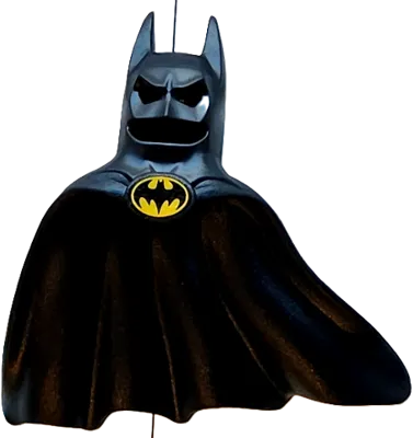 Minifigure, Headgear Head Cover, Cowl with Pointed Ears, Sweeping Cape with Simple Batman Bat Logo Pattern