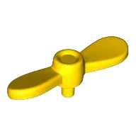 Minifigure, Propeller 2 Blade Twisted Tiny with Small Pin