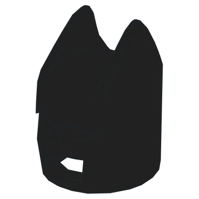 Minifigure, Headgear Mask Batman Cowl &#40;Wide Ears&#41;