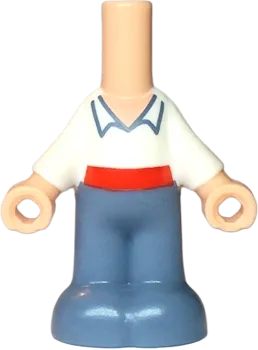 Micro Doll, Body with White Shirt and Sand Blue Pants Pattern &#40;Eric&#41;
