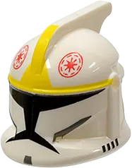 Minifigure, Headgear Helmet SW Clone Trooper with Holes, Clone Pilot Pattern