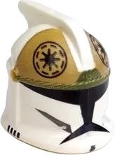 Minifigure, Headgear Helmet SW Clone Trooper with Holes, Clone Gunner Pattern