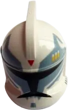Minifigure, Headgear Helmet SW Clone Trooper with Holes, Clone Commander Wolffe Pattern