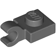 Plate, Modified 1 x 1 with Open O Clip &#40;Horizontal Grip&#41;