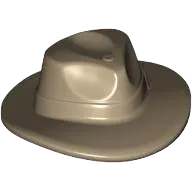 Minifigure, Headgear Hat, Wide Brim Outback Style &#40;Fedora&#41;