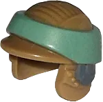 Minifigure, Headgear Helmet SW Rebel Commando with Sand Green Band Pattern