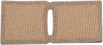 Minifigure Poncho Cloth Straight with Dark Brown Rim Pattern &#40;SW Luke Skywalker&#41;