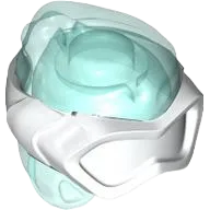 Minifigure, Headgear Ninjago Wrap Type 8 with Trans-Light Blue Scuba Diver Mask Pattern