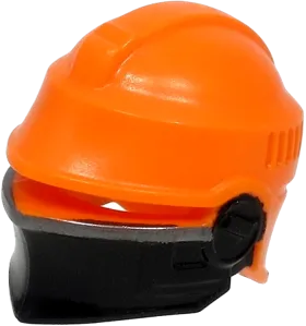Minifigure, Headgear Helmet SW Fennec Shand with Black and Silver Visor Pattern