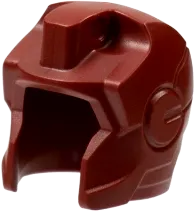 Minifigure, Headgear Helmet Space with Open Face and Large Top Hinge, with Straight Cheeks &#40;Iron Man&#41;