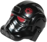 Minifigure, Headgear Helmet SW Stormtrooper Type 2, Inferno Squad Agent Pattern