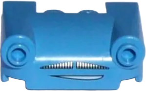 Vehicle, Mudguard 3 x 4 with Headlights, Moustache Grille and Smile Pattern